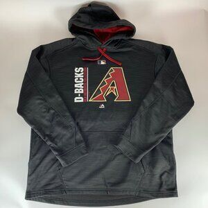 Arizona Diamondbacks MLB Gray Majestic Pullover Hoodie Mens XL